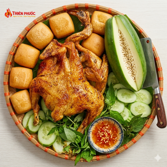 Gà Quay Bánh Bao